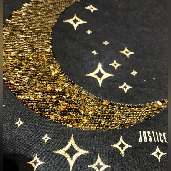 Justice NWOT sequins tee - Picture 3 of 4
